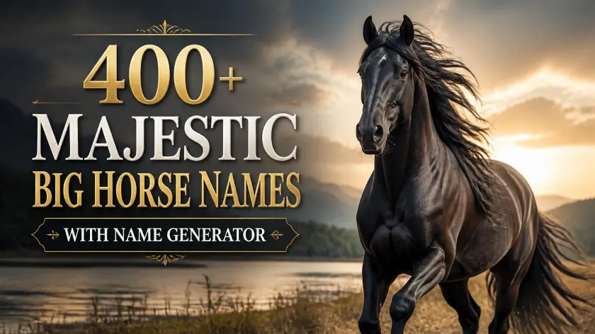 Big Horse Names With Name Generator