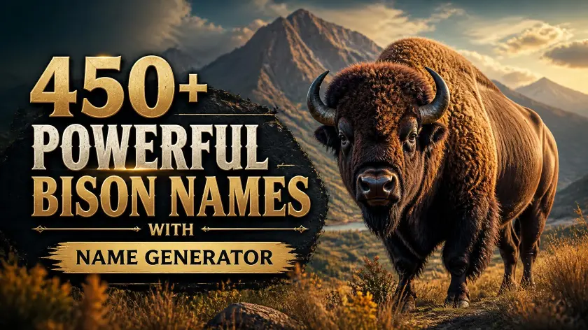 Bison Names With Name Generator