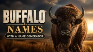 Buffalo Names With a Name Generator