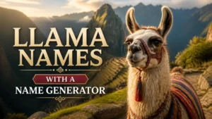 Llama Names With a Name Generator