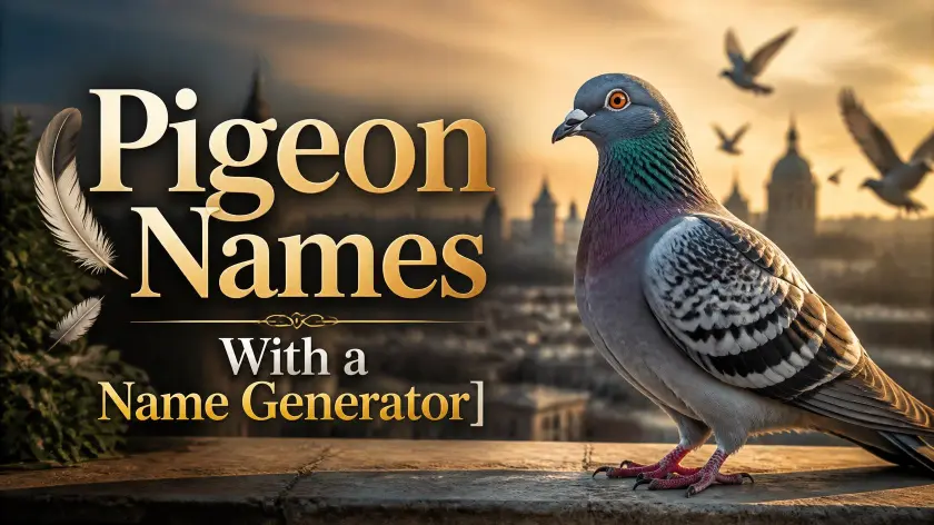 Pigeon Names With a Name Generator