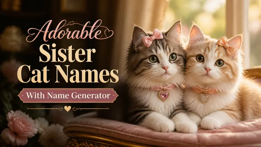 Sister Cat Names With Name Generator