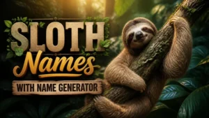 Sloth Names With Name Generator
