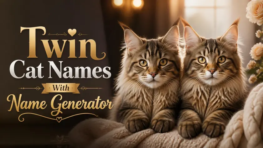 Twin Cat Names With Name Generator