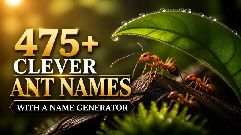 Ant Names With a Name Generator