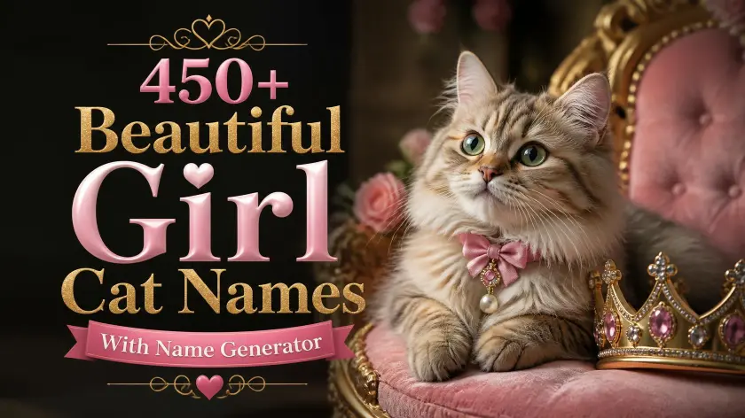 Girl Cat Names With Name Generator 