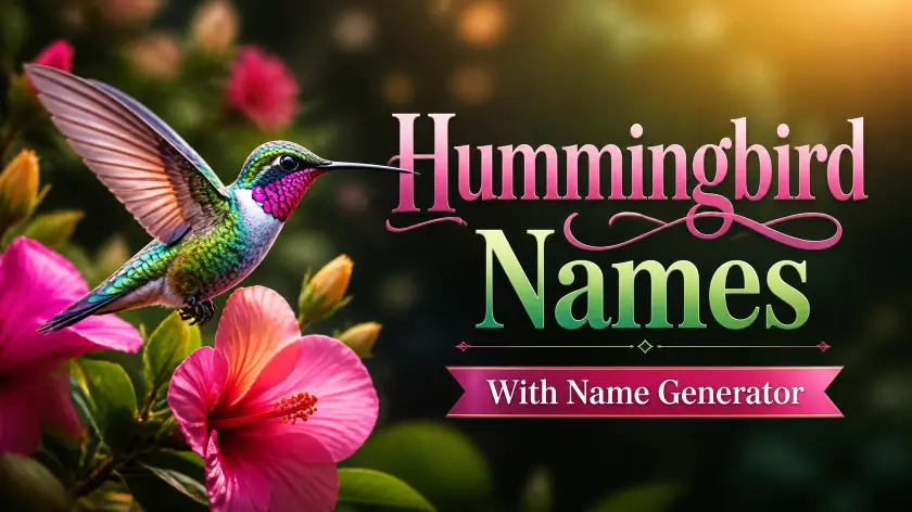 Hummingbird Names With Name Generator